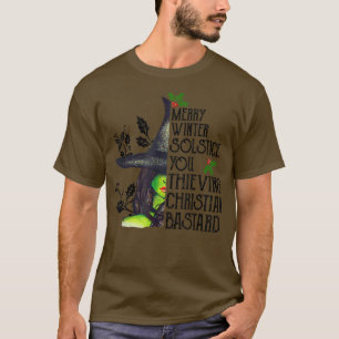 Camiseta Merry el solsticio de invierno que se cree cristia