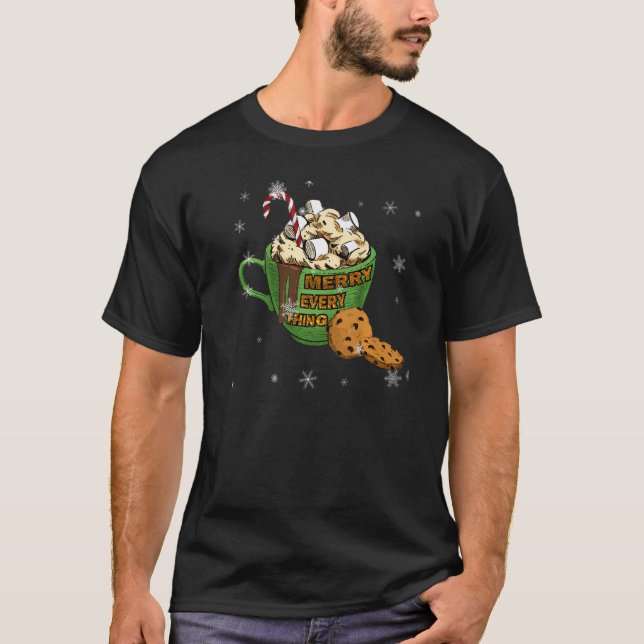 Camiseta Merry every thing hot chocolate marshmallow cookie (Anverso)