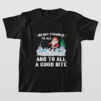 Merry Fishmas Graciosa Pesca Pescador Navidad