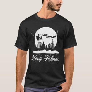 Camiseta Merry Fishmas Navidades graciosos