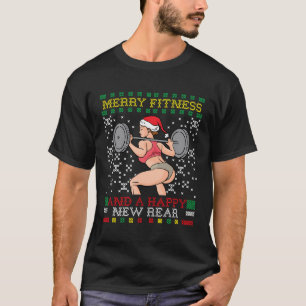 Camiseta Merry Fitness Y Una Feliz Nueva Miss Santa Fea