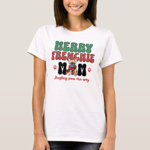 Camiseta Merry Frenchie Mom Navidades