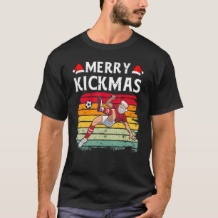 Camiseta Merry Kickmas Soccer  Football Player Christmas De