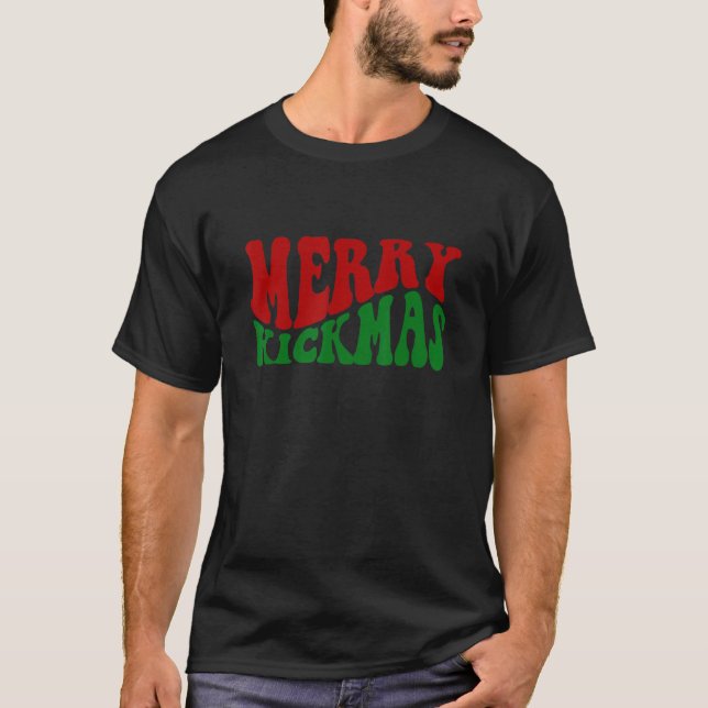 Camiseta Merry Kickmas Ugly Christmas Karate Taekwondo Mart (Anverso)