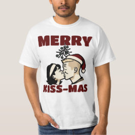 Camiseta Merry Kiss-Mas Christmas T-shirt