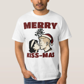 Camiseta Merry Kiss-Mas Christmas T-shirt