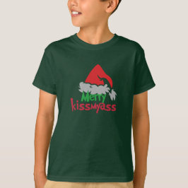 Camiseta Merry Kissmyass Funny Christmas Kids’ T-Shirt