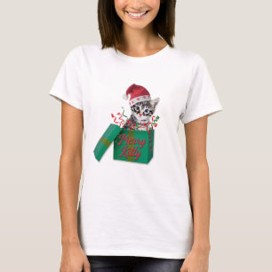 Camiseta Merry Kitty, Feliz Navidad