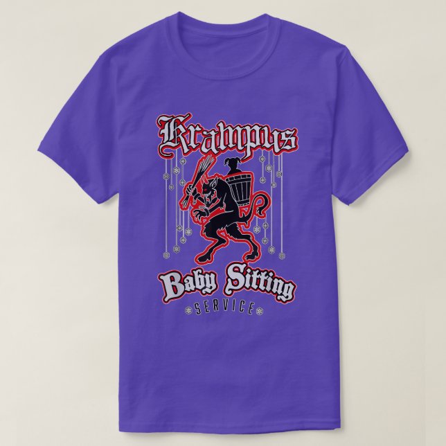 Camiseta Merry Krampus Baby Sitting Claus Navidades (Diseño del anverso)