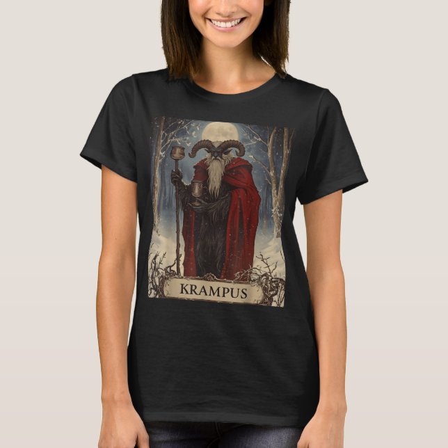 Camiseta Merry Krampus Pajama Funny Christmas Horror Ugly S (Anverso)