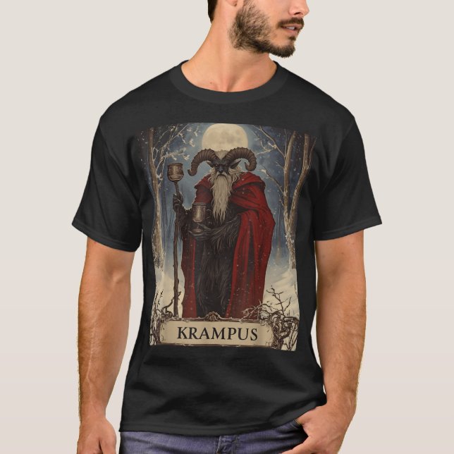 Camiseta Merry Krampus Pajama Funny Christmas Horror Ugly S (Anverso)