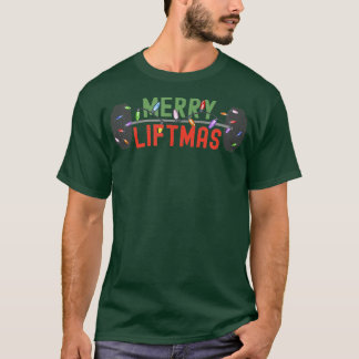 Camiseta Merry Liftmas Gracioso Levantador de pesas Nosotro