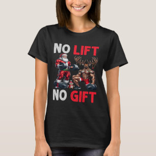 Camiseta Merry Liftmas Músculo Santa Weightrising Cuerpo de