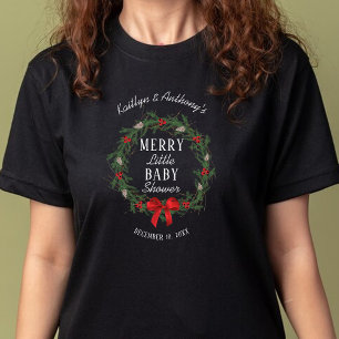 Camiseta Merry Little Navidades Baby Shower