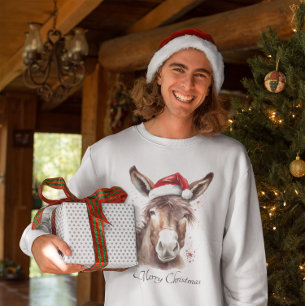 Camiseta Merry Little Navidades Donkey, personalizado