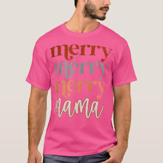 Camiseta Merry Mama Merry Christmas Funny Mom Lover