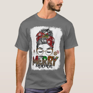 Camiseta Merry Mama Navidades mujeres desordenadas renos Ho