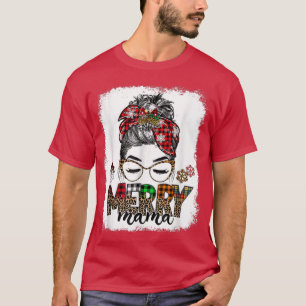 Camiseta Merry Mama Navidades mujeres desordenadas renos Ho