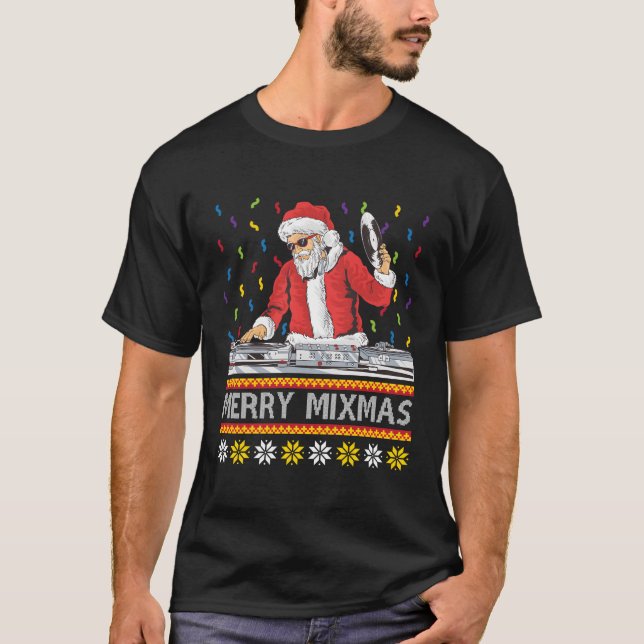 Camiseta Merry Mi Ugly Dj Turnable Music Py (Anverso)