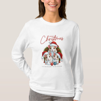 Camiseta Merry Mice Trio: Navidades que sacuden