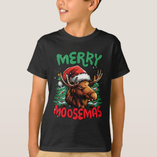 Camiseta Merry Moosemas Funny Navidades Duck Lover