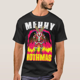 Camiseta Merry Mothmas Navidades Mothman Folklore Creepe Cr