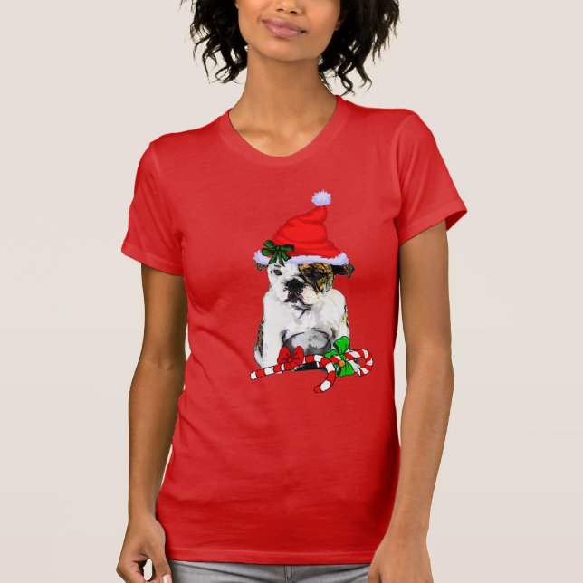Camiseta Merry, Navidades de Bulldog de Inglaterra (Anverso)