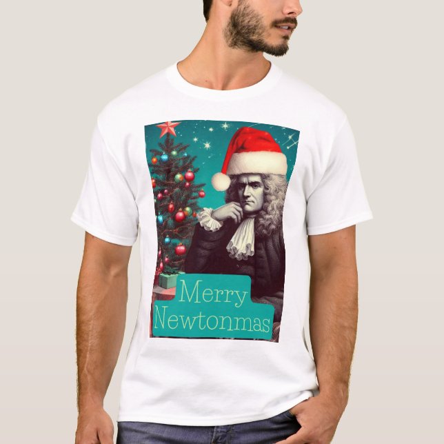 Camiseta Merry Newtonmas Sir Isaac Newton (Anverso)