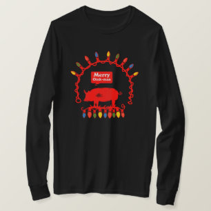 Camiseta Merry Oink-Mas Rope Lights