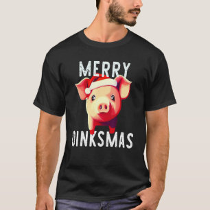 Camiseta Merry Oinkmas Cute Navidades Cerdo Holiday Piglet