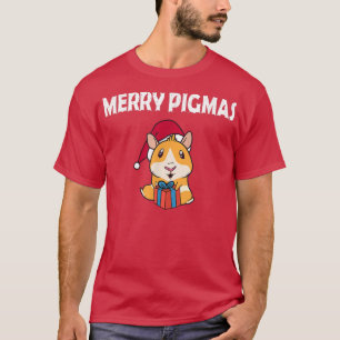 Camiseta Merry Pigmas Face Mask Funny Guinea Pig Christmas 