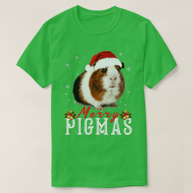Camiseta Merry Pigmas Face Mask Graciosos Navidades de Cerd (Diseño del anverso)