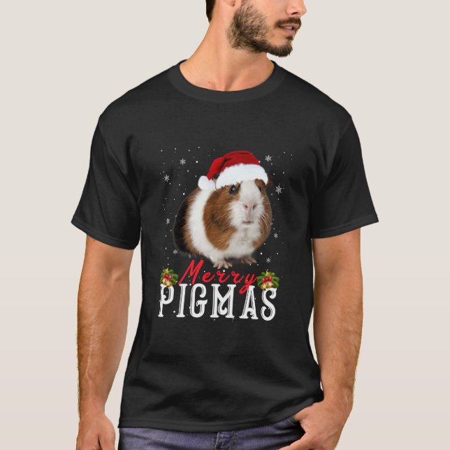 Camiseta Merry Pigmas Face Mask Graciosos Navidades de Cerd (Anverso)