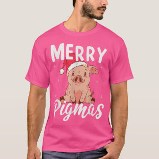 Camiseta Merry Pigmas Santa Pig Lover Navidades