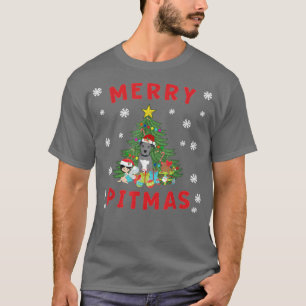 Camiseta Merry Pitmas Pitbull Puppy Kitten Fairy Cute