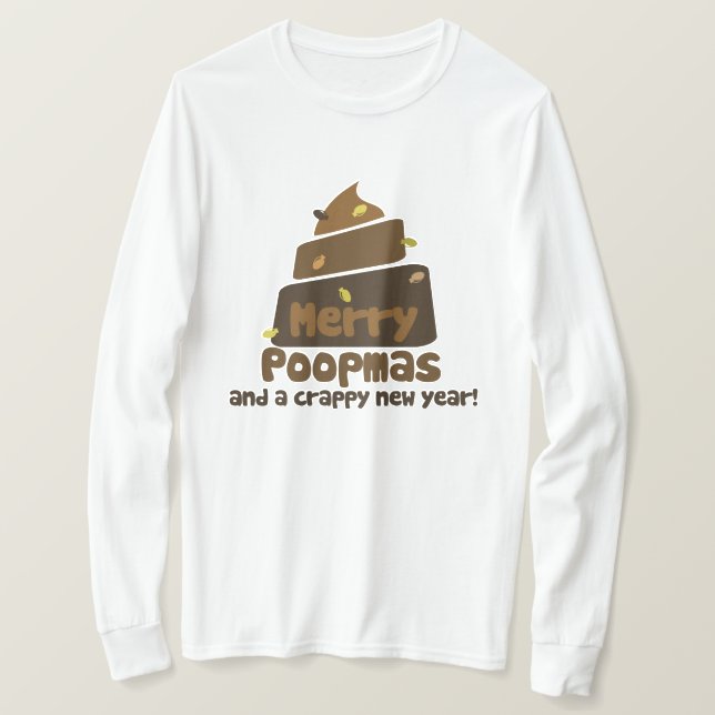 Camiseta Merry Poopmas (Anverso del diseño)