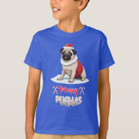 Merry Pugmas Cute Baby Pet Lover Santa Dog