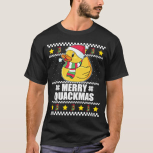 Camiseta MERRY QUACKMAS Santa Duck Navidades feos