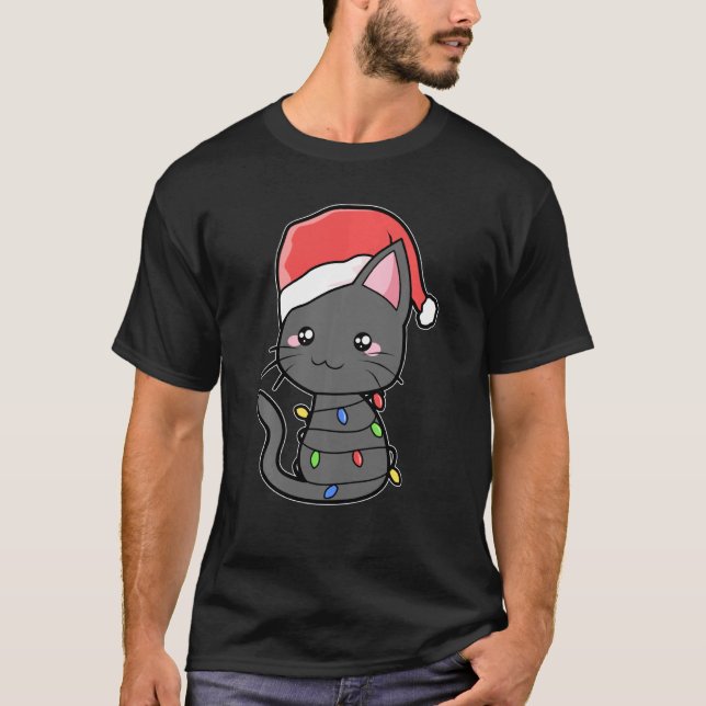 Camiseta Merry Quarantine Cat 2020 Mascotas de la Casa Navi (Anverso)