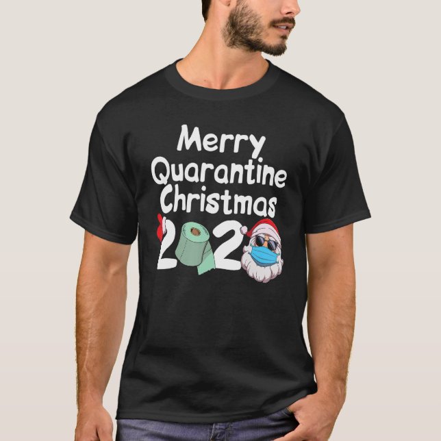 Camiseta Merry Quarantine Navidades 2020 Santa (Anverso)