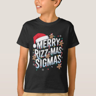 Camiseta Merry Rizz Mas Sigmas Funny Alpha Navidades Santa