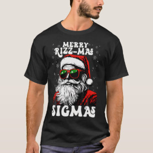 Camiseta Merry Rizz Mas Sigmas Funny Gen Alpha X-Mas Santa