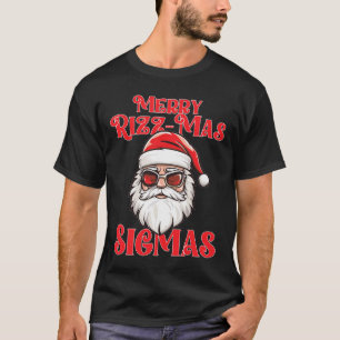 Camiseta Merry Rizz Mas Sigmas Gracioso Gen- Alpha X-mas Sa