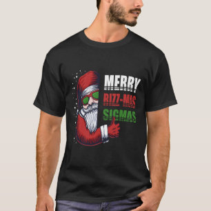 Camiseta Merry Rizz Mas Sigmas Gracioso Gen- Alpha X-mas Sa