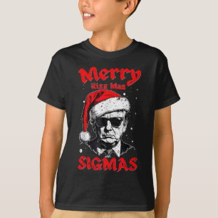 Camiseta Merry Rizz Mas Sigmas Gracioso Gen Alpha X-mas San