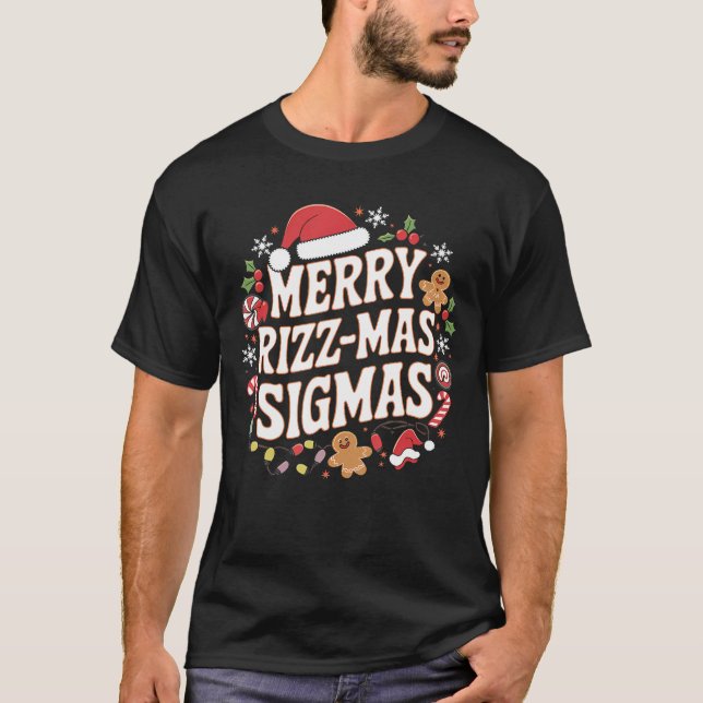 Camiseta Merry Rizz Mas Sigmas Meme divertido Gen Alpha San (Anverso)