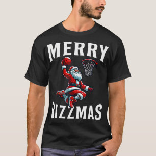 Camiseta Merry Rizzmas Navidades graciosos Santa Claus
