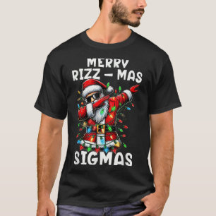 Camiseta Merry Rizzmas Sigmas Funny Dabbing Santa Claus Chr