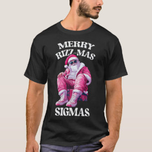 Camiseta Merry Rizzmas Sigmas Santa Rizzler Jóvenes adolesc
