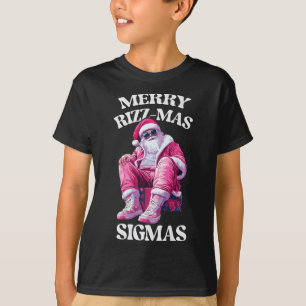 Camiseta Merry Rizzmas Sigmas Santa Rizzler Jóvenes adolesc